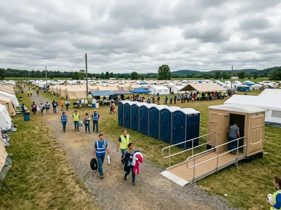 disaster-relief-camp-restrooms-010 — frequently asked questions, Dumpster & Portable Bathrooms Rental in Walkerton, IN